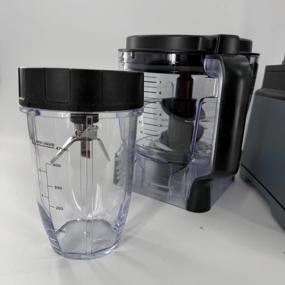 Ninja Grand Kitchen System Blender Food Processor Grey Black Auto-iQ 3-in-1 Set